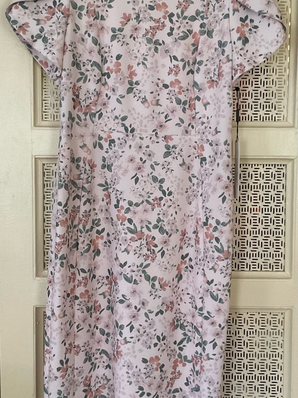 Calvin Klein Light Pink Floral Maxi Dress